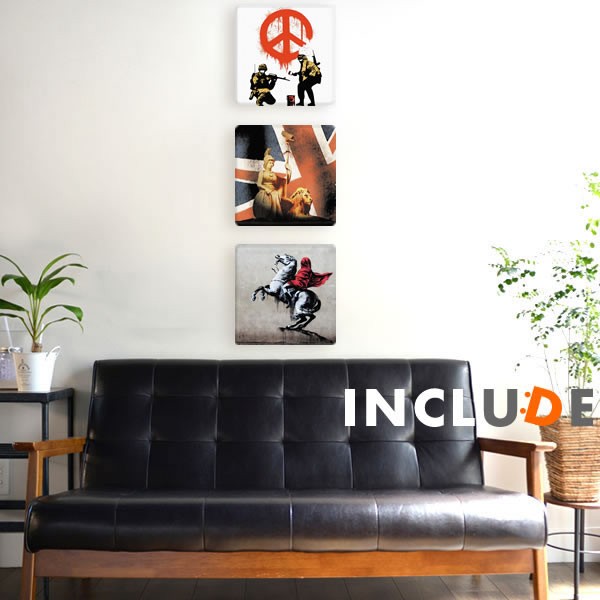 バンクシー Banksy 「CND Soldiers」 インテリア #194 CND Soldiers Banksy Art Print
