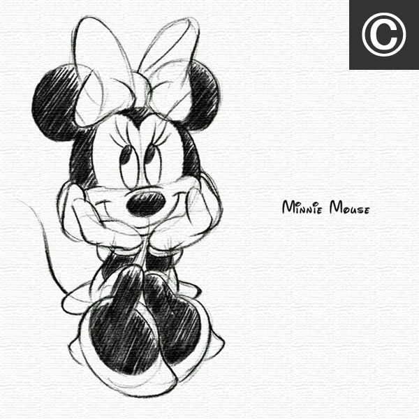 最も選択された ミッキー ミニー ディズニー イラスト 白黒