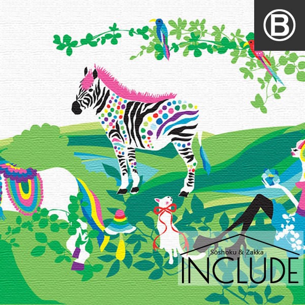 アートパネル ホラグチカヨ キリン 馬 しまうま 猫 ポニー レディ リボン インコ サークル 植物 花 フラワー 動物 幸せの青い猫がいたってイイじゃない Hor 0009inc Atmosphere 通販 Yahoo ショッピング