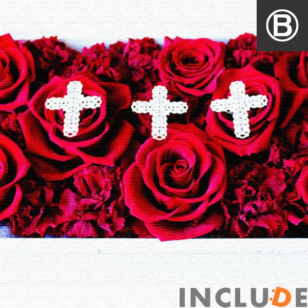 ファブリックボード 黒薔薇 黒いバラ 赤薔薇 赤いバラ 十字架 クロス リーフ 葉 表現力 個性 Pho 0014inc Atmosphere 通販 Yahoo ショッピング