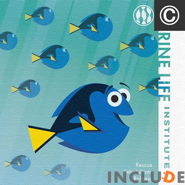 アートパネル ファインディング・ニモ ファニー ファインディング