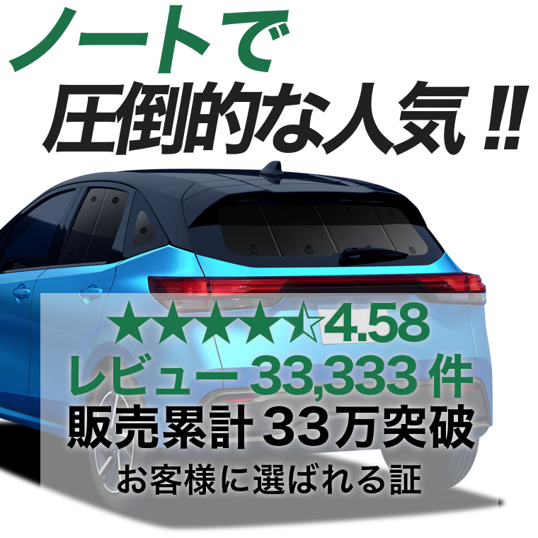 夏超得500円 新型 ノート E13系 e-POWER 専用 サンシェード カーテン
