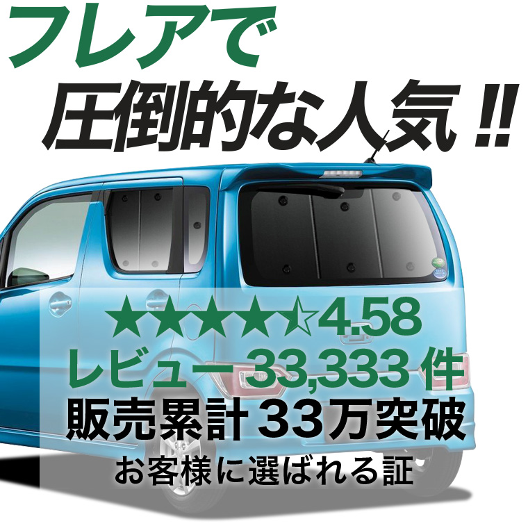 夏超得500円 フレア MJ55S MJ95S 専用 サンシェード カーテン 車中泊