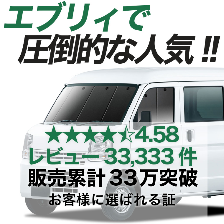 DA17V 車中泊用 プライバシーシェード 遮光カーテン 夏超得600円 エブリィ DA17V 系 DA17W エブリイ DA17 専用