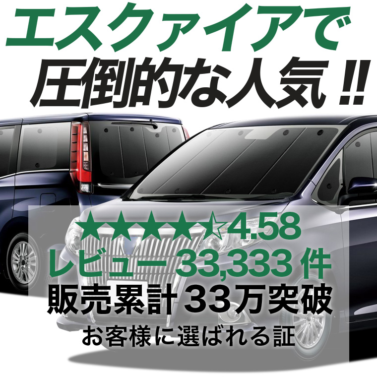 最大2000円OFF エスクァイア 80系 専用 サンシェード カーテン 車中泊