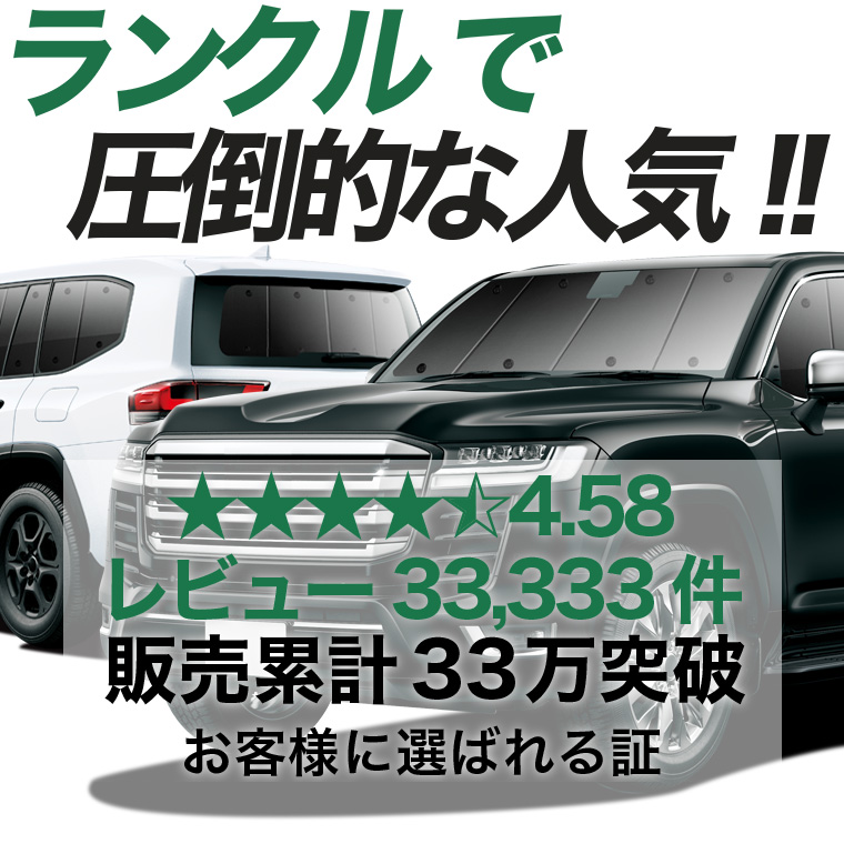 夏超得900円 新型 ランドクルーザー 300系 専用 サンシェード カーテン