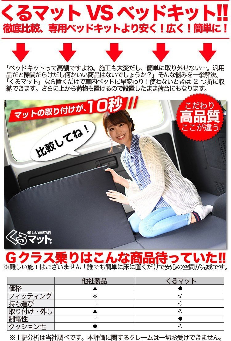 ベンツ Gクラス専用 G350d G550 Amg G63 G65対応の車中泊ベッド くるマット 誕生 車中泊 グッズ 車中泊マット ベッドキット 02k A004 Ca G Class Kurumat 1 アトマイズ 通販 Yahoo ショッピング