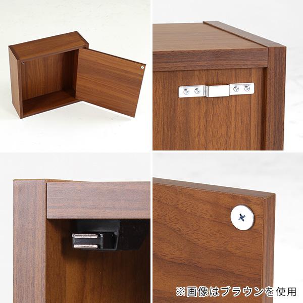 壁面ラック ウォールラック 壁掛けラック 扉付き ウォールシェルフ ホワイト お部屋 収納力 ワードローブ おしゃれ スペース 日本製 収納 ボックス ★_4