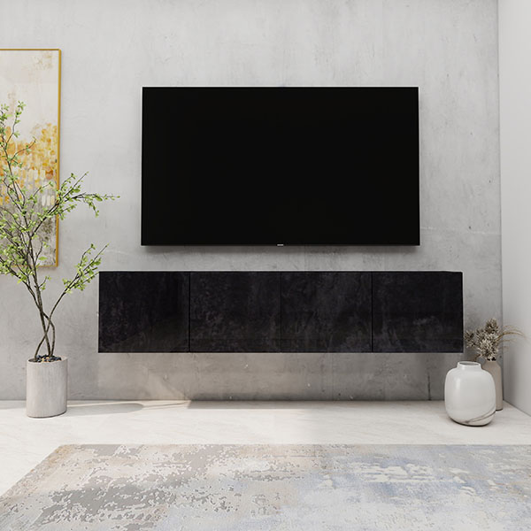 大理石調テレビボード 設置無料】幅240cm テレビボード 大理石調 石目調 セラミック調