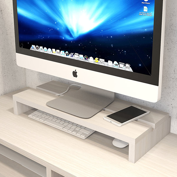 arne（アーネ） モニター台 机上ラック モニタースタンド 幅55cm 高さ