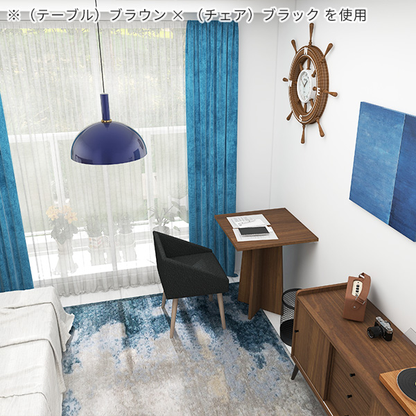 カフェテーブルセット 3点セット デスクセット テーブル チェア 椅子 2脚 カフェテーブル 一人暮らし 家具 ワンルーム シンプル ナチュラル カフェ風 グレー △ |  | 07