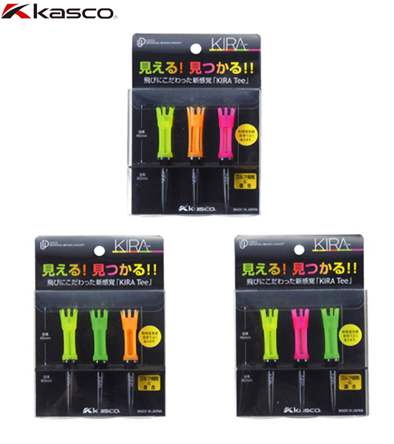 キャスコ ゴルフ 145718 キラティ ロング 45mm 3本入り KIRAイエロー,KIRAオレンジ,KIRAライム,KIRAピンク  アソートkascoKARA :2005-ompb:アトミックゴルフ - 通販 - Yahoo!ショッピング