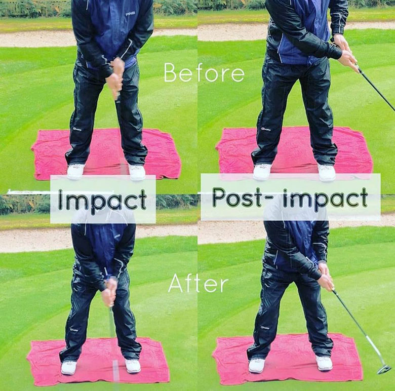 左右兼用」プロストローク ゴルフ Pro Stroke パター 練習器具 ブルー