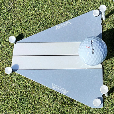 在庫一掃セール！ゴルフパッティング練習機 打出し方向を安定させる パッティングアレー ツアーエディション ビーチ色 新型 ゴルフ パター練習器具 パッティング練習 ゴルフボール