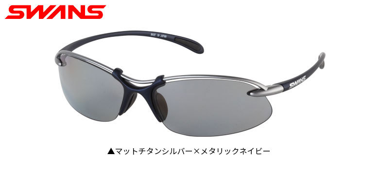 れにくいレ スワンズ エアレス・ウェイブ SA-519 調光レンズモデル サングラス シルバー×ネイビーSWANSAirless-Leaf fit MTSIL アトミックゴルフ - 通販 - PayPayモール ンシルバー