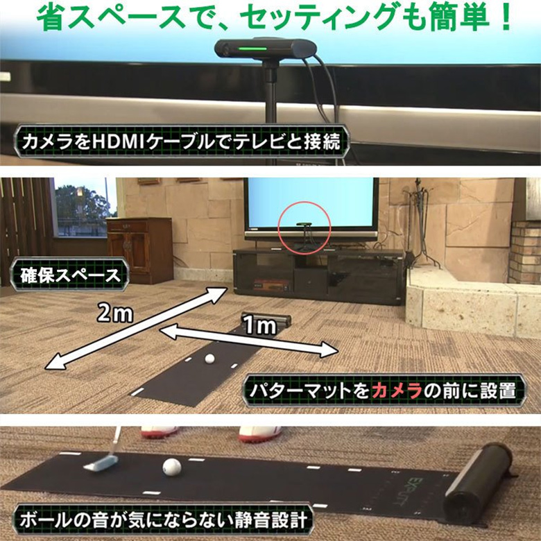 GPRO スカイトラック パターゴルフシミュレーター EXPUTT RG