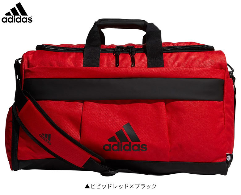 アディダス シューズポケット付き ダッフルバッグ I8793 ボストンバッグ ビビッドレッド×ブラック(HA3201)adidas  :2202-hmuk:アトミックゴルフ - 通販 - Yahoo!ショッピング