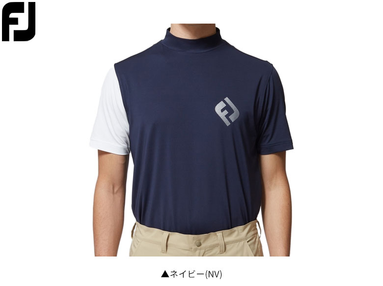 クリアランス」 フットジョイ 25351 FUEL ECOモック 半袖 シャツ ネイビー(NV)FootJoy :2203-imzq:アトミックゴルフ  - 通販 - Yahoo!ショッピング