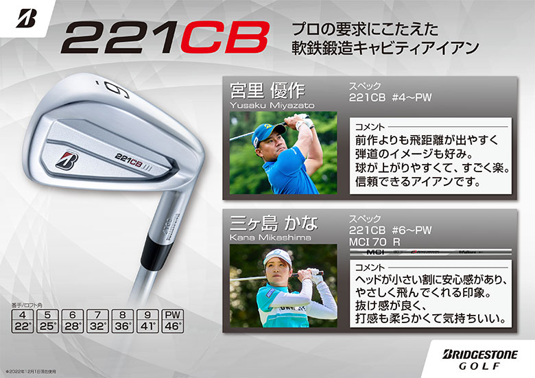 ブリヂストン Bシリーズ 221CB アイアンセット 6本組(5-P) NSプロ 