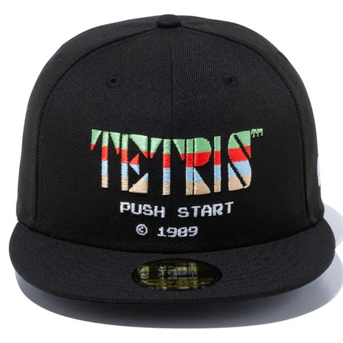 「送料無料」ニューエラ 12885160 59FIFTY TETRIS テトリス 8Bit キャップ ブラック×マルチカラー 帽子