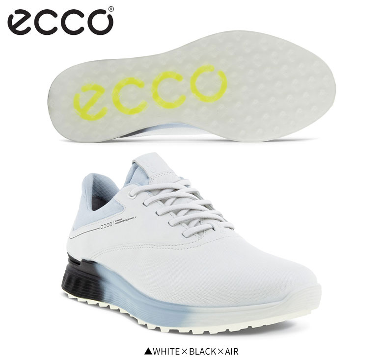 ECCO Golf S Three ウィメンズ レザーGore-Texゴルフシューズ