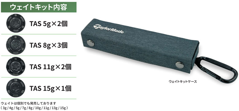 Qi35 「送料無料/メーカー正規品」テーラーメイド Qi4D TAS ウェイト