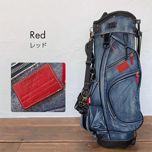 Lahella golf L-511 ダメージデニム キャディバック「受注生産」 ラヘラ ゴルフ ウォッシュド デニム スタンド キャディバッグ L-511