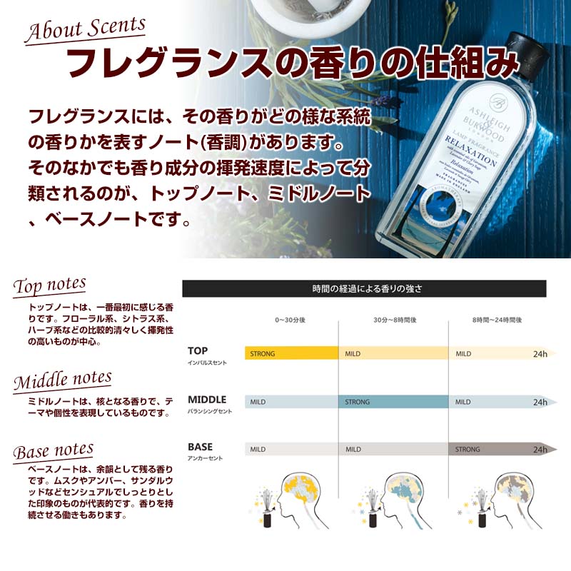 フレグランスランプ オイル ジャスミン＆ダムソン ルームフレグランス 500ml アシュレイ&バーウッド 除菌 アルコール 部屋 消臭 詰め替え アロマポット｜atori-store｜06