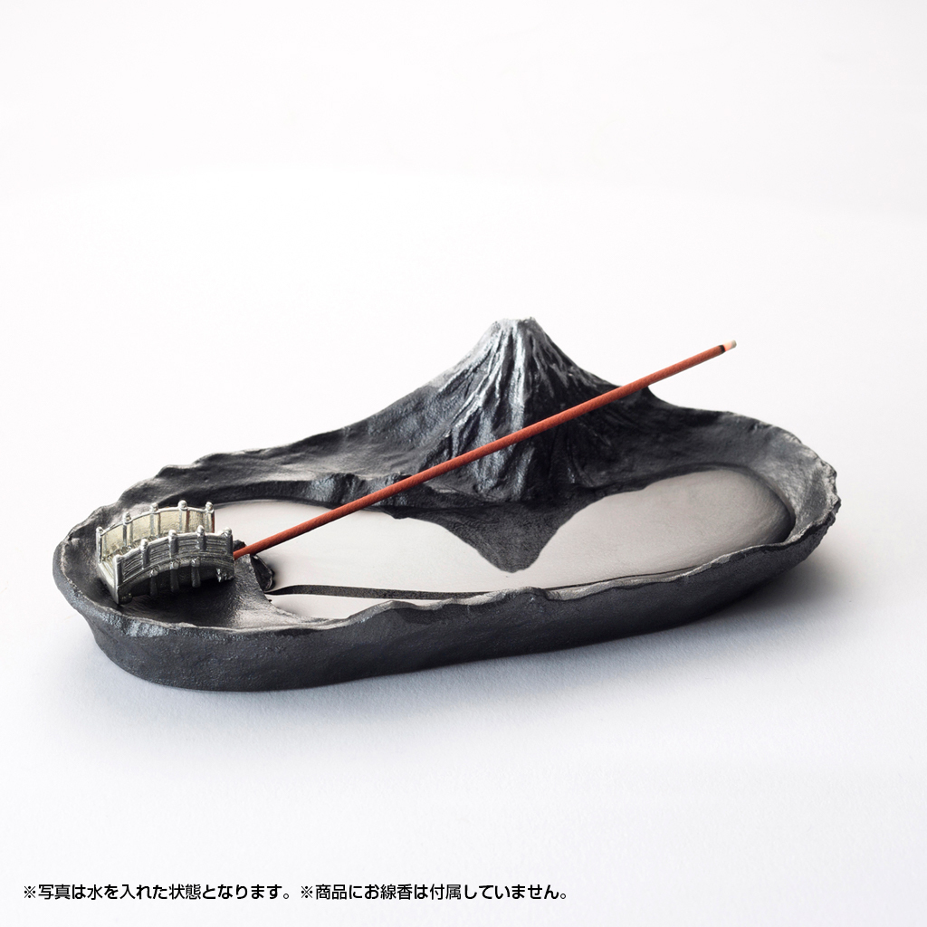 銀雅堂 さかさ富士 香立て 横置き インセンスホルダー おしゃれ 富士山