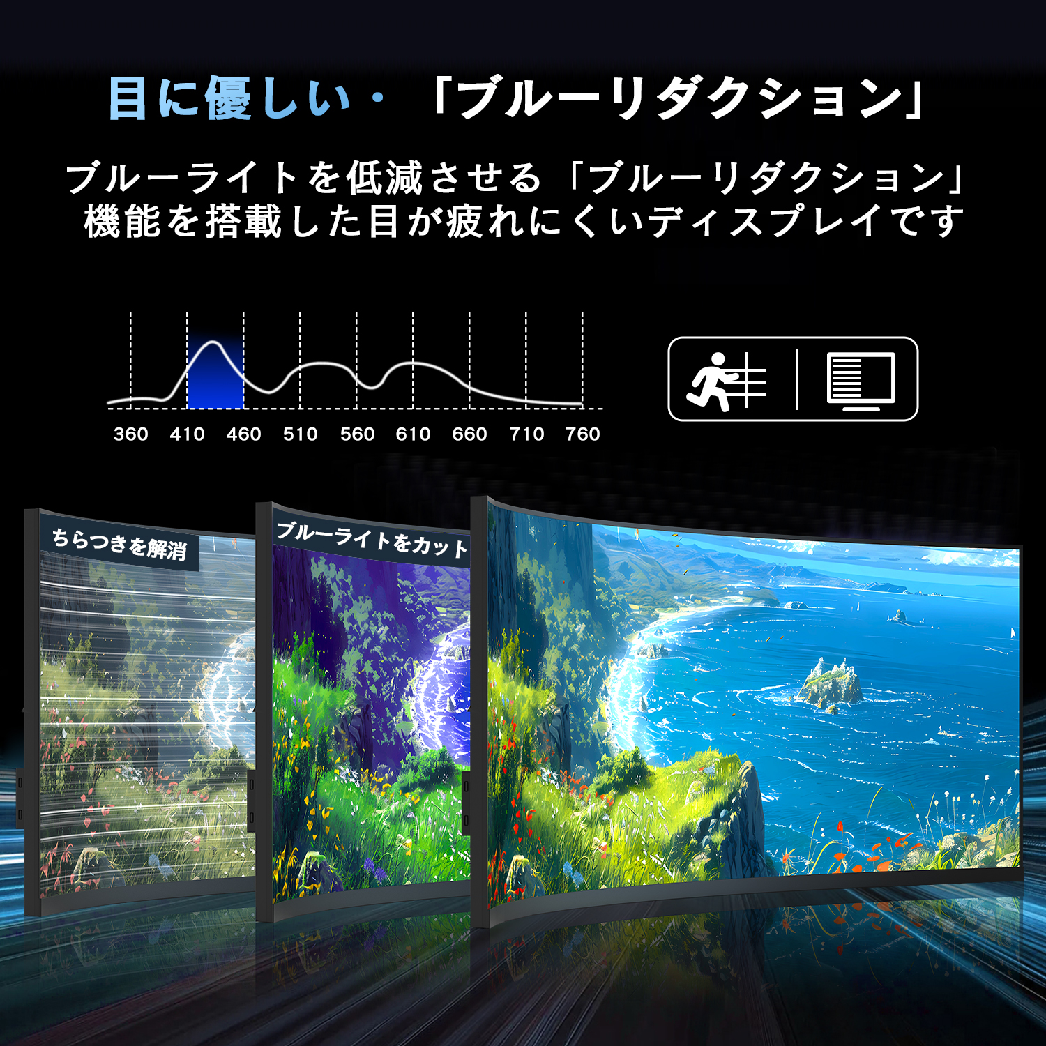 新モデル 新品 49インチPCモニター 超曲面 1500R 4K 144Hz フリーシンク搭載 ワイドスクリーン ゲーミングモニター 4K液晶 ディスプレイ 大型 大画面モニターIPS | VETESA | 05