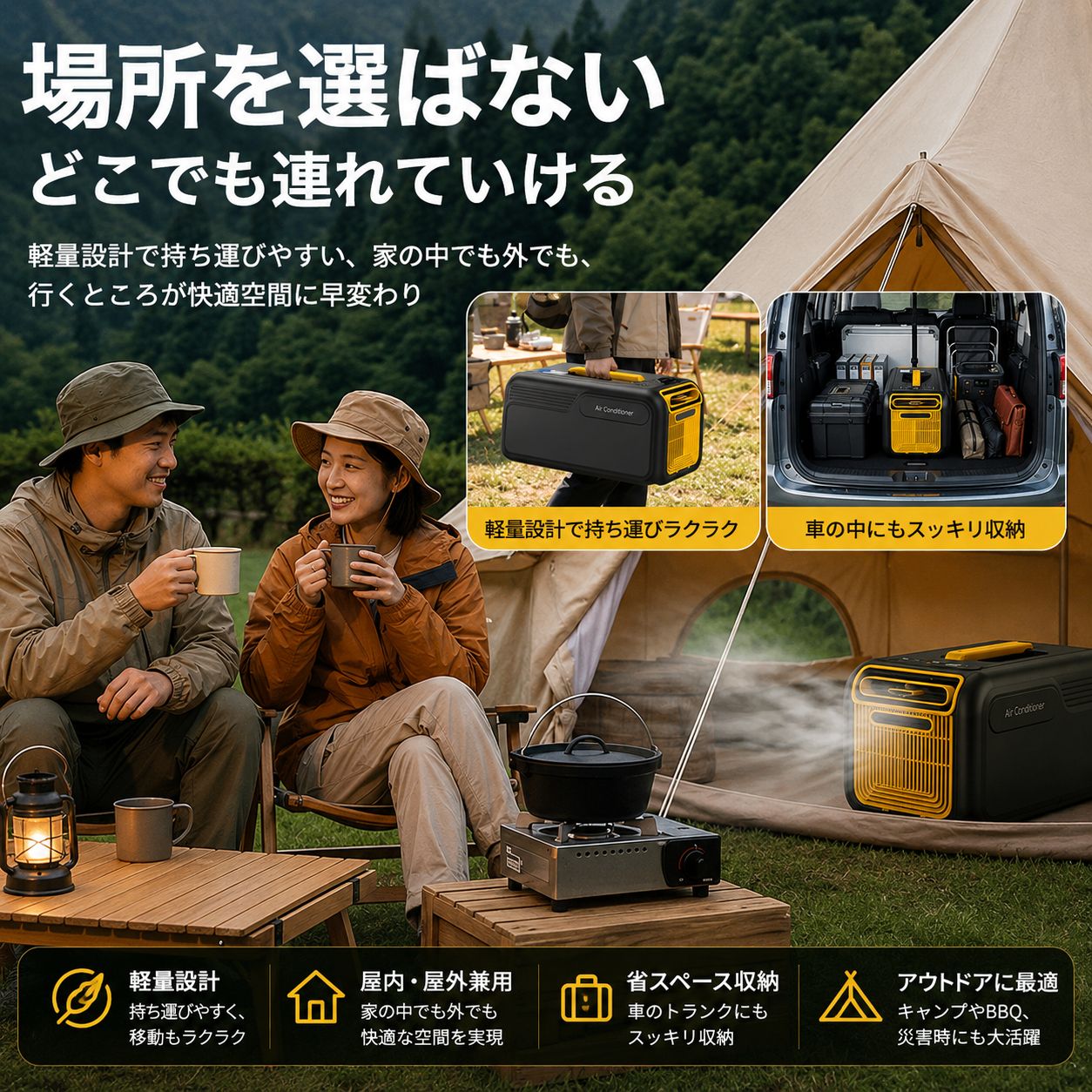 新発売!!コンパクトエアコン ポータブルエアコン ウインドエアコン