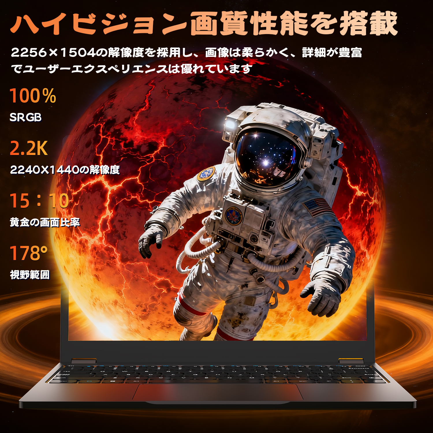 VETESA 2025新モデル 新品ノートパソコン 2.2K タブレット式 2in1