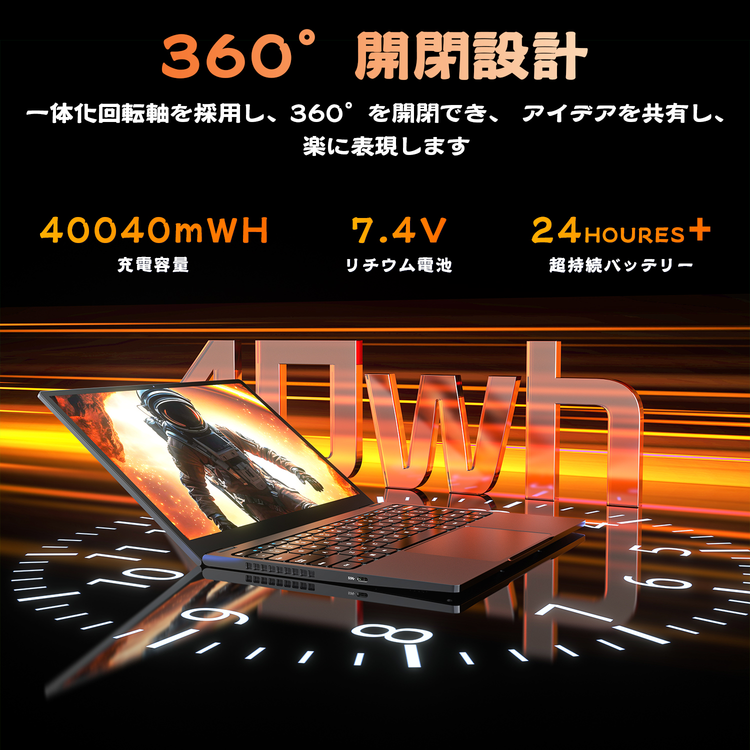 VETESA 2025新モデル 新品ノートパソコン 2.2K タブレット式 2in1