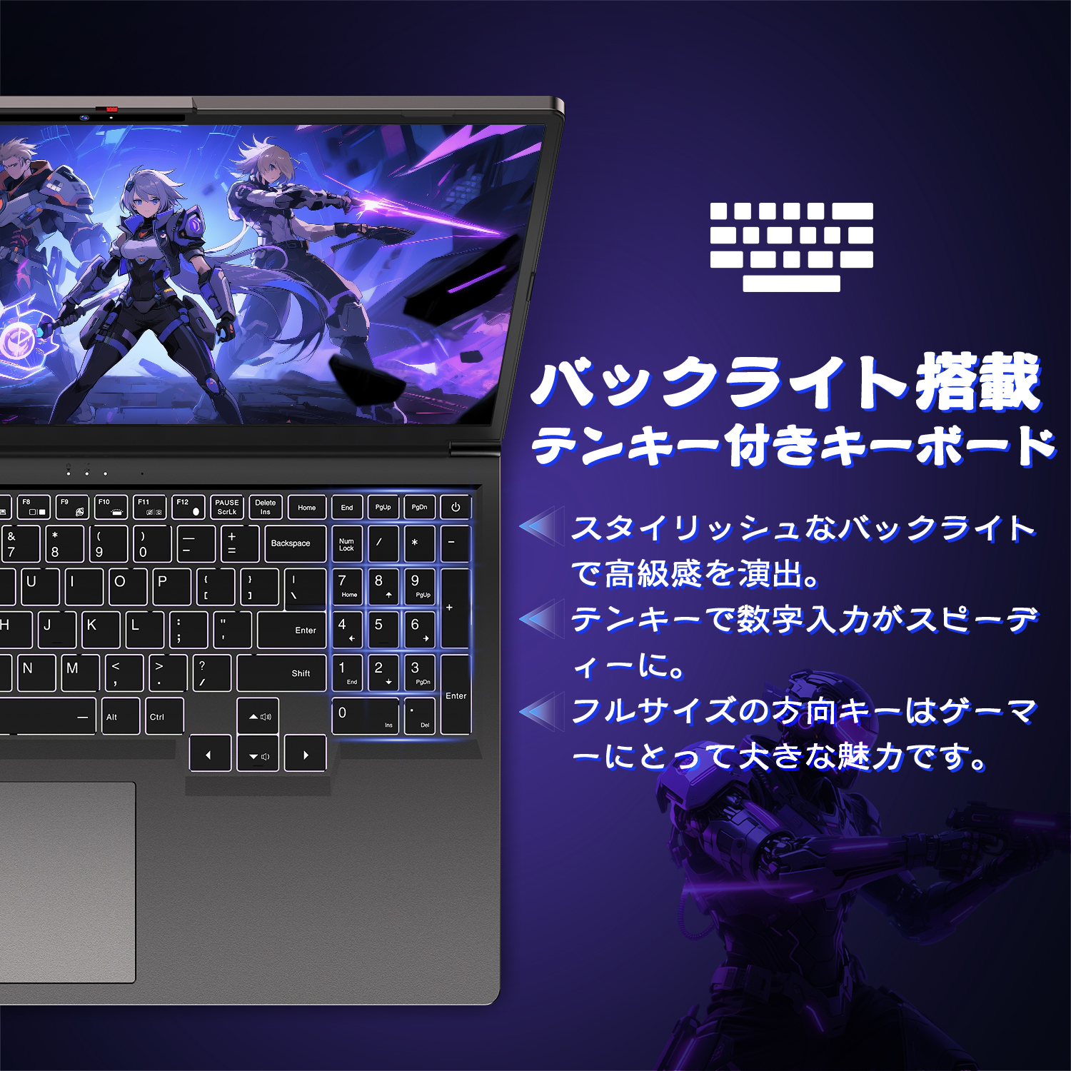 Win11 ノートPC i7 16GB GPU搭載 SSD256GB VETESA 新品ノートパソコン ゲーミングパソコン MSoffice2024付