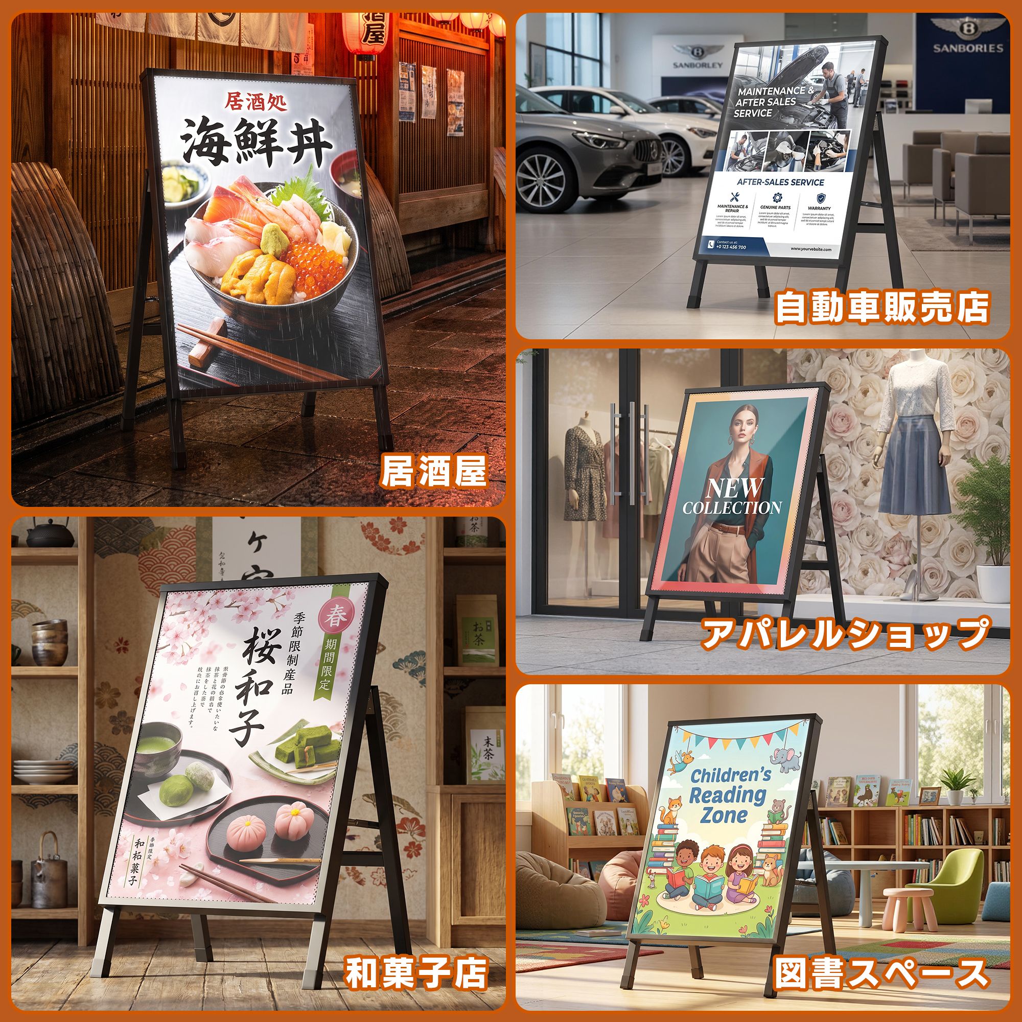 LEDポスターフレーム A1 店舗看板　動作確認済み 薄型設計×省エネ】LED看板 壁掛け スタンド式 A1 ポスターフレーム