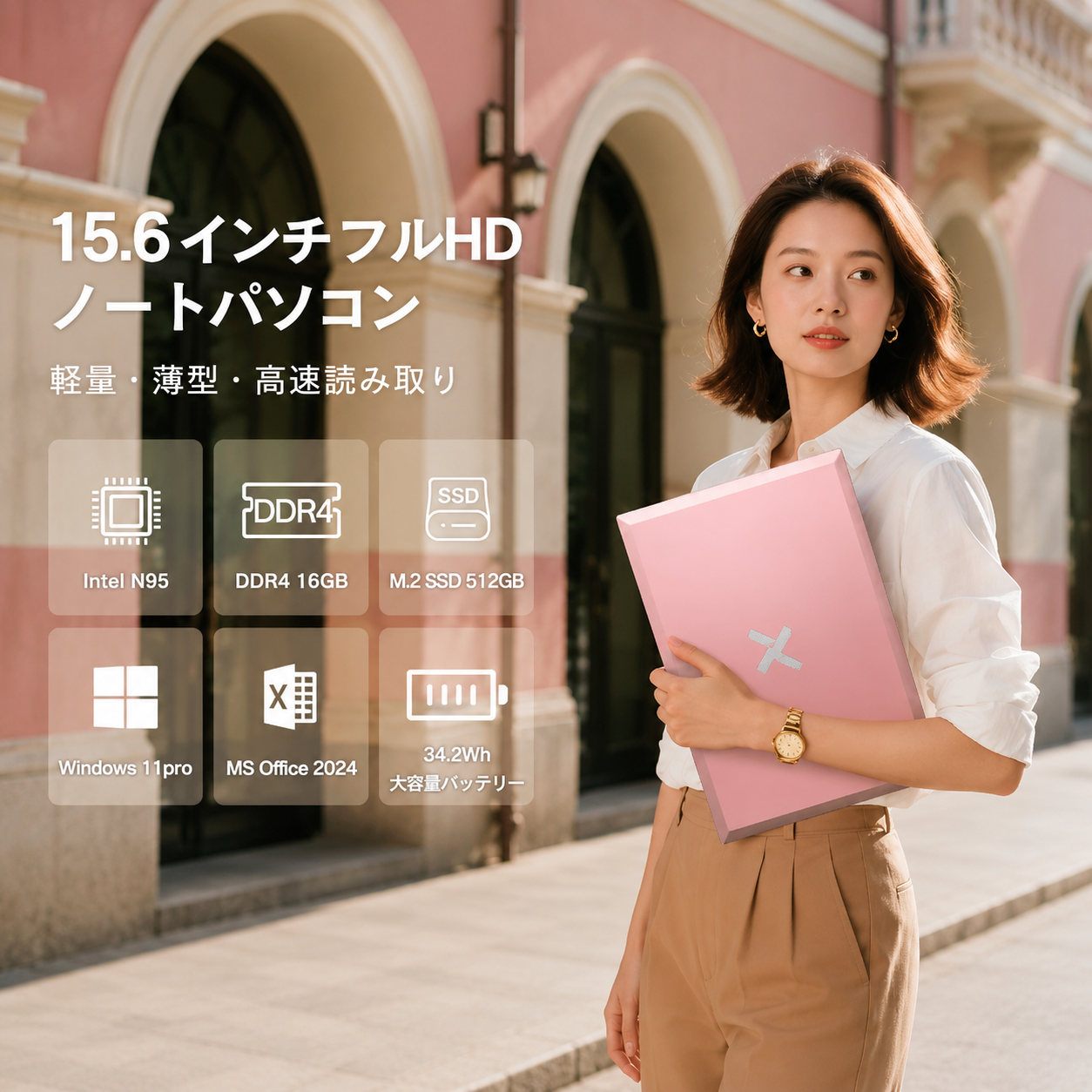 VETESA 2026新品 ノートパソコン 15.6型 Win11 Office搭載 FHD Intel