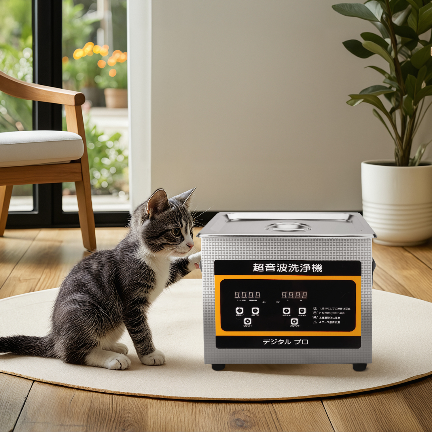 1年保証 卓上型超音波洗浄機 メガネ ポータブル 超音波クリーナー メガネ洗浄機 超音波  歯ブラシ 業務用大容量 工場クリーナー 防音カバー付 低騒音 研究室用　 |  | 11