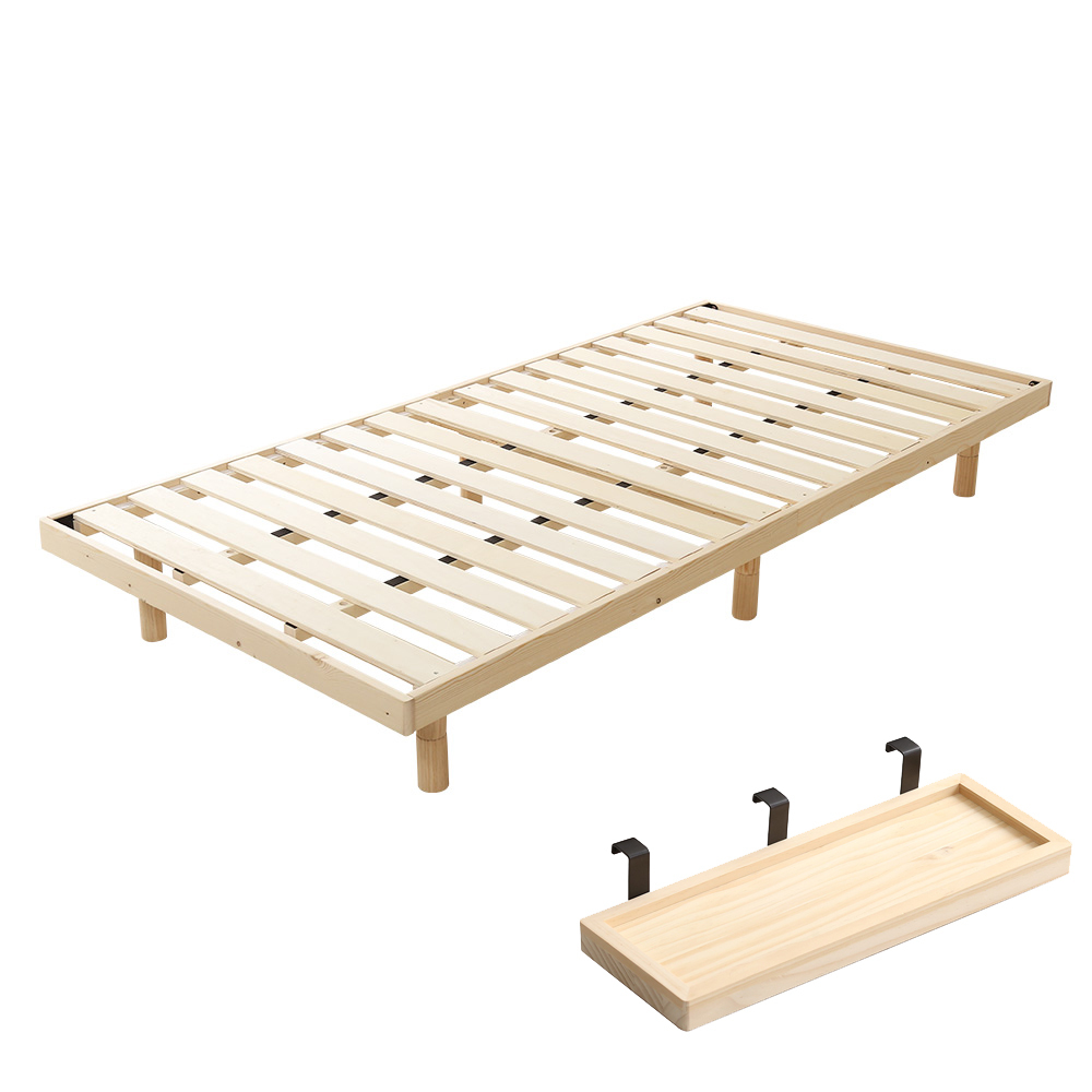 すのこベッド シングル スノコベッド 高さ調整 3段階高さ調節 簡易宮