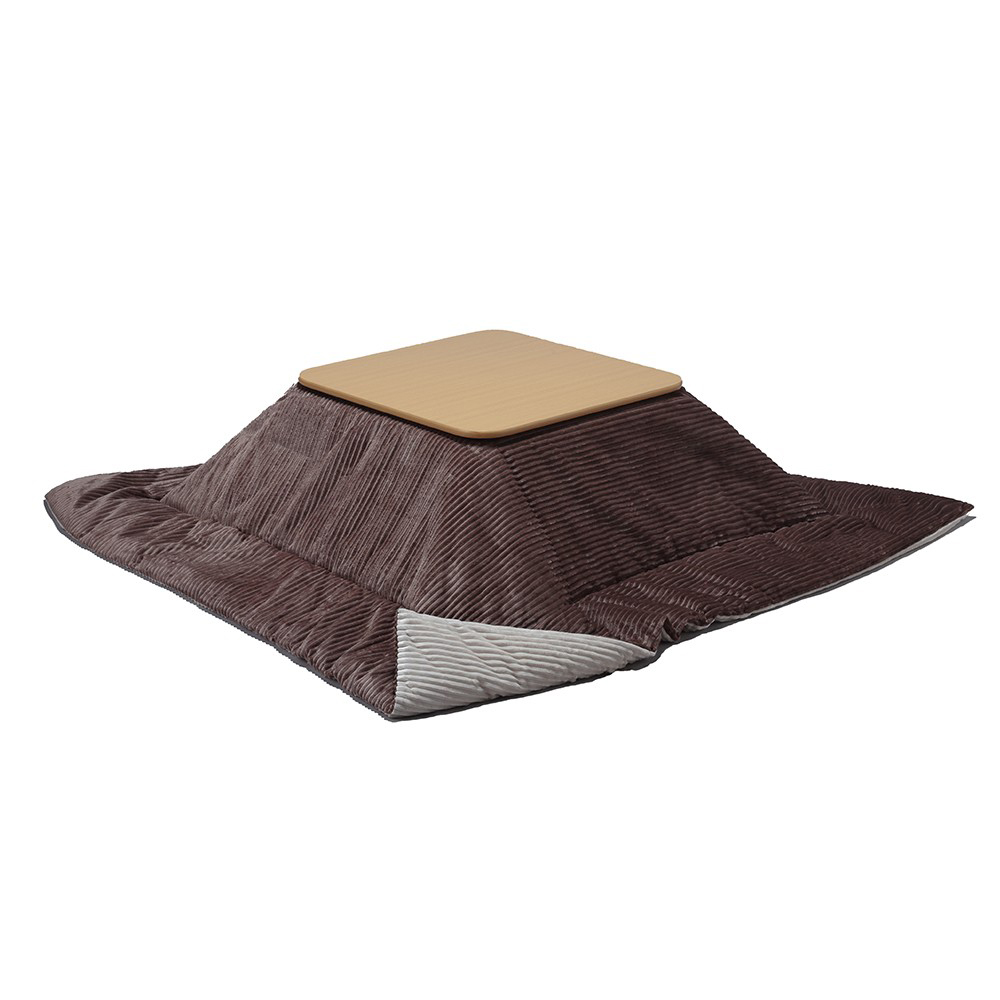 こたつテーブル 正方形 60×60cm＋保温綿入りはっ水こたつ掛け布団セット フラットヒーターこたつ こたつテーブル 折りたたみ こたつテーブル おしゃれの画像