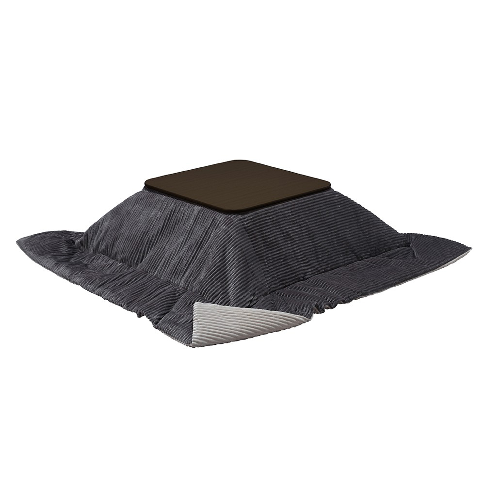 こたつテーブル 正方形 60×60cm＋保温綿入りはっ水こたつ掛け布団セット フラットヒーターこたつ こたつテーブル 折りたたみ こたつテーブル おしゃれの画像