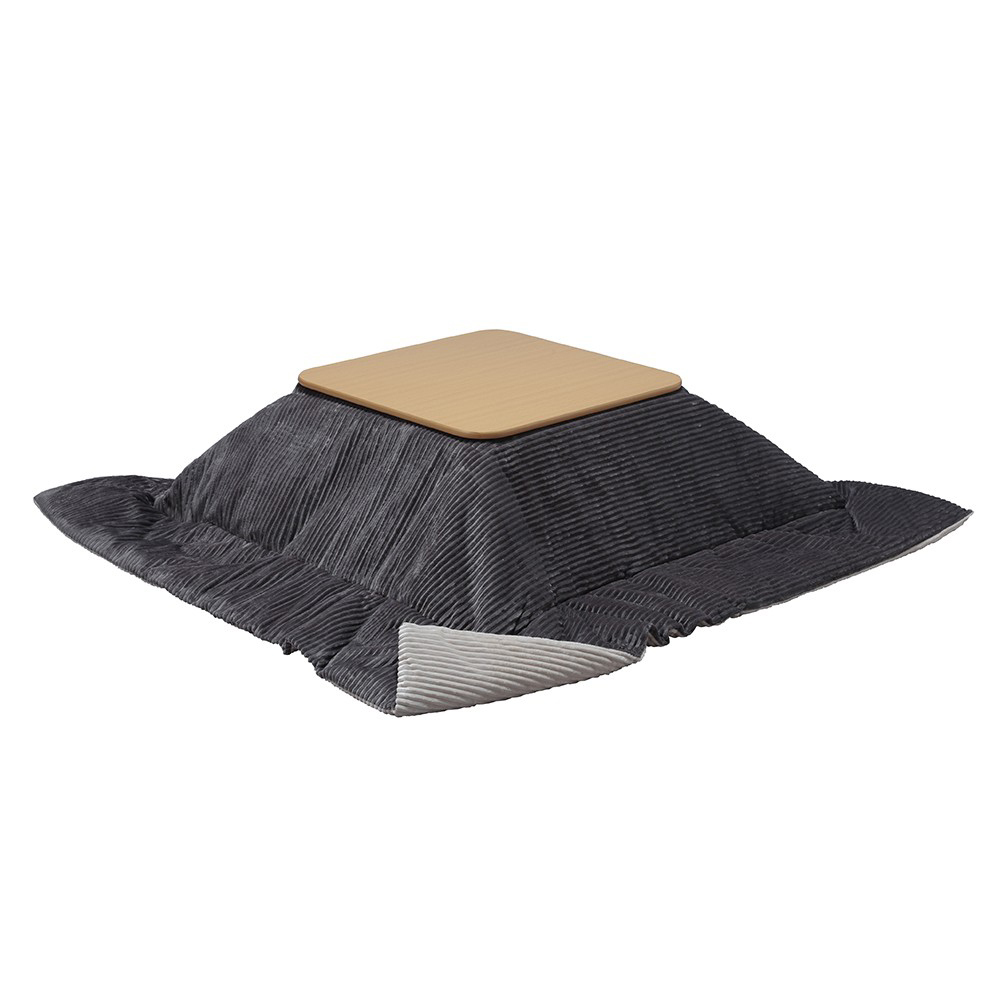 こたつテーブル 正方形 60×60cm＋保温綿入りはっ水こたつ掛け布団セット フラットヒーターこたつ こたつテーブル 折りたたみ こたつテーブル おしゃれの画像
