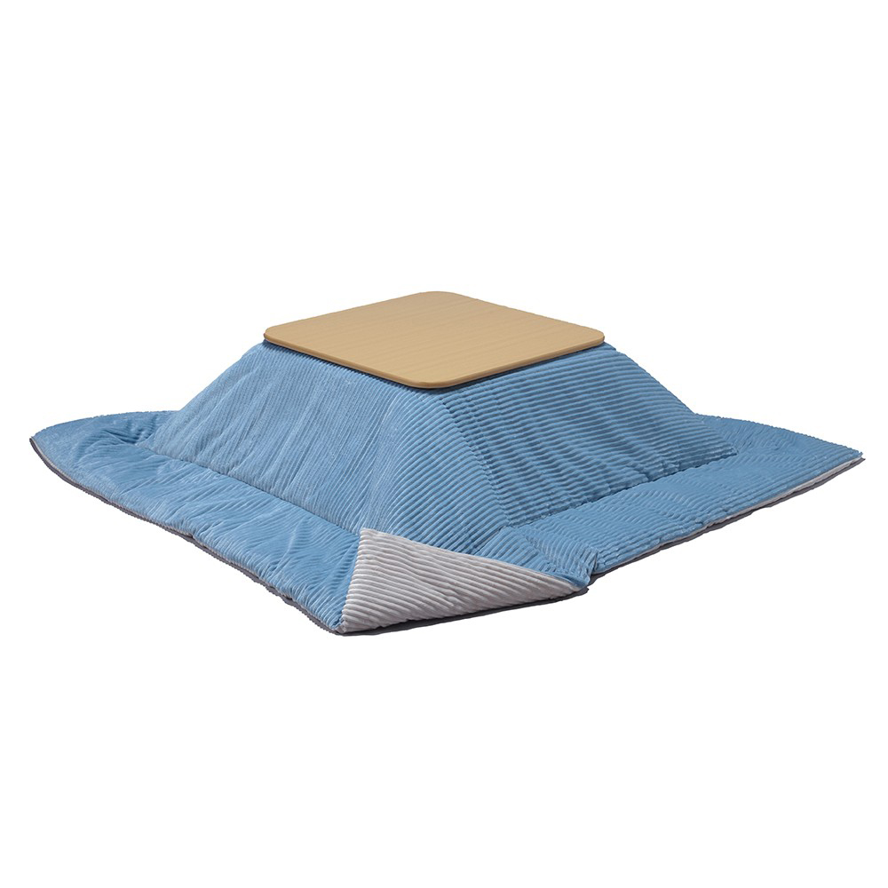 こたつテーブル 正方形 60×60cm＋保温綿入りはっ水こたつ掛け布団セット フラットヒーターこたつ こたつテーブル 折りたたみ こたつテーブル おしゃれの画像