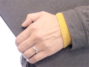 天然石ピンキーリング 