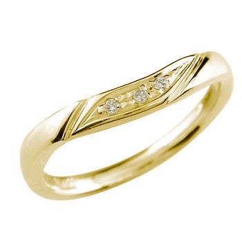 ダイヤモンド リング エンゲージリング 婚約指輪 イエローゴールドk18