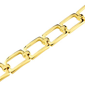 メンズジュエリー ブレスレット 地金ブレスレット イエローゴールドk18 シンプル 男性用