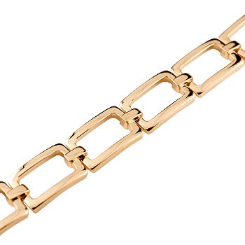 メンズジュエリー ブレスレット 地金ブレスレット ピンクゴールドk18 シンプル 男性用