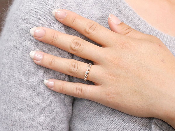 婚約指輪 ダイヤ エンゲージリング ティアラリング 指輪 ダイヤモンド 