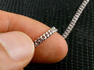 男士喜平铂金项链2表面切割2.