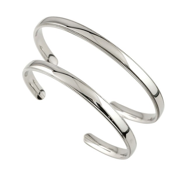 ペアバングル　ブレスレット　ステンレス