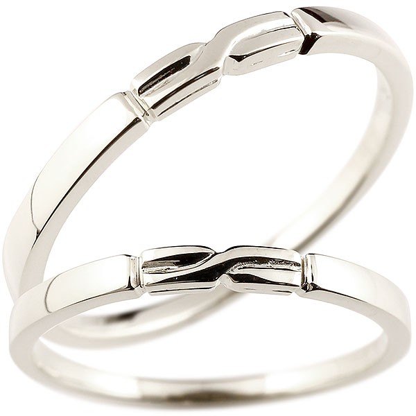 ペアリング スイートペアリィー シルバー925 結び 結婚指輪 マリッジリング リング sv925 華奢 ストレート